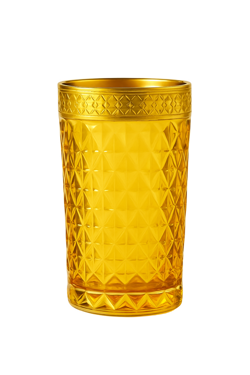 {{ vendor }} Kaleidoria Highball (Honey Citrine) — handcrafted luxury glassware