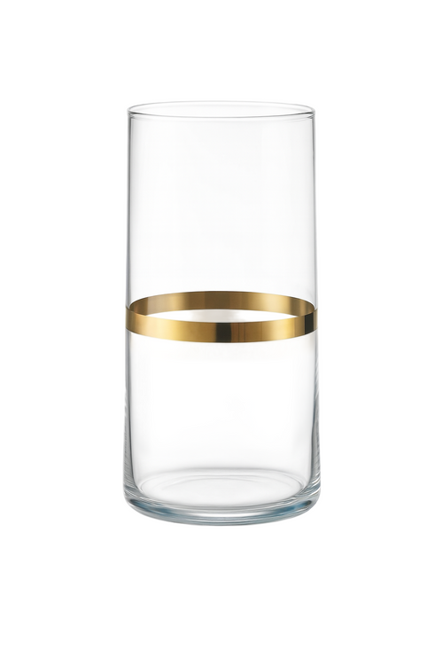 {{ vendor }} Corda Gold Highball — handcrafted luxury glassware