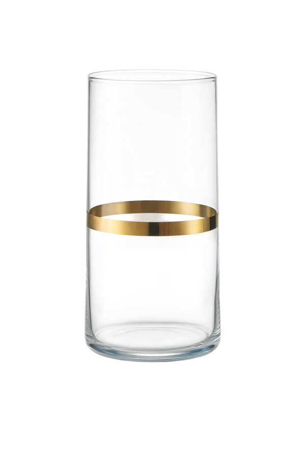 {{ vendor }} Corda Gold Highball — handcrafted luxury glassware