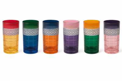 {{ vendor }} Prismora Highball — 6-Piece Set — handcrafted luxury glassware