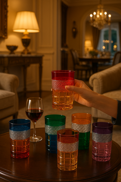 {{ vendor }} Prismora Highball — 6-Piece Set — handcrafted luxury glassware