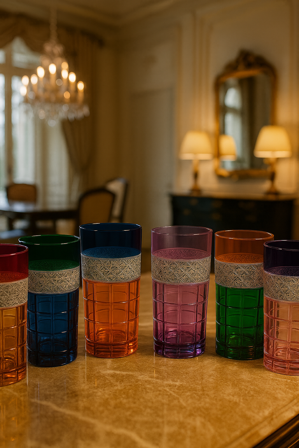 {{ vendor }} Prismora Highball — 6-Piece Set — handcrafted luxury glassware