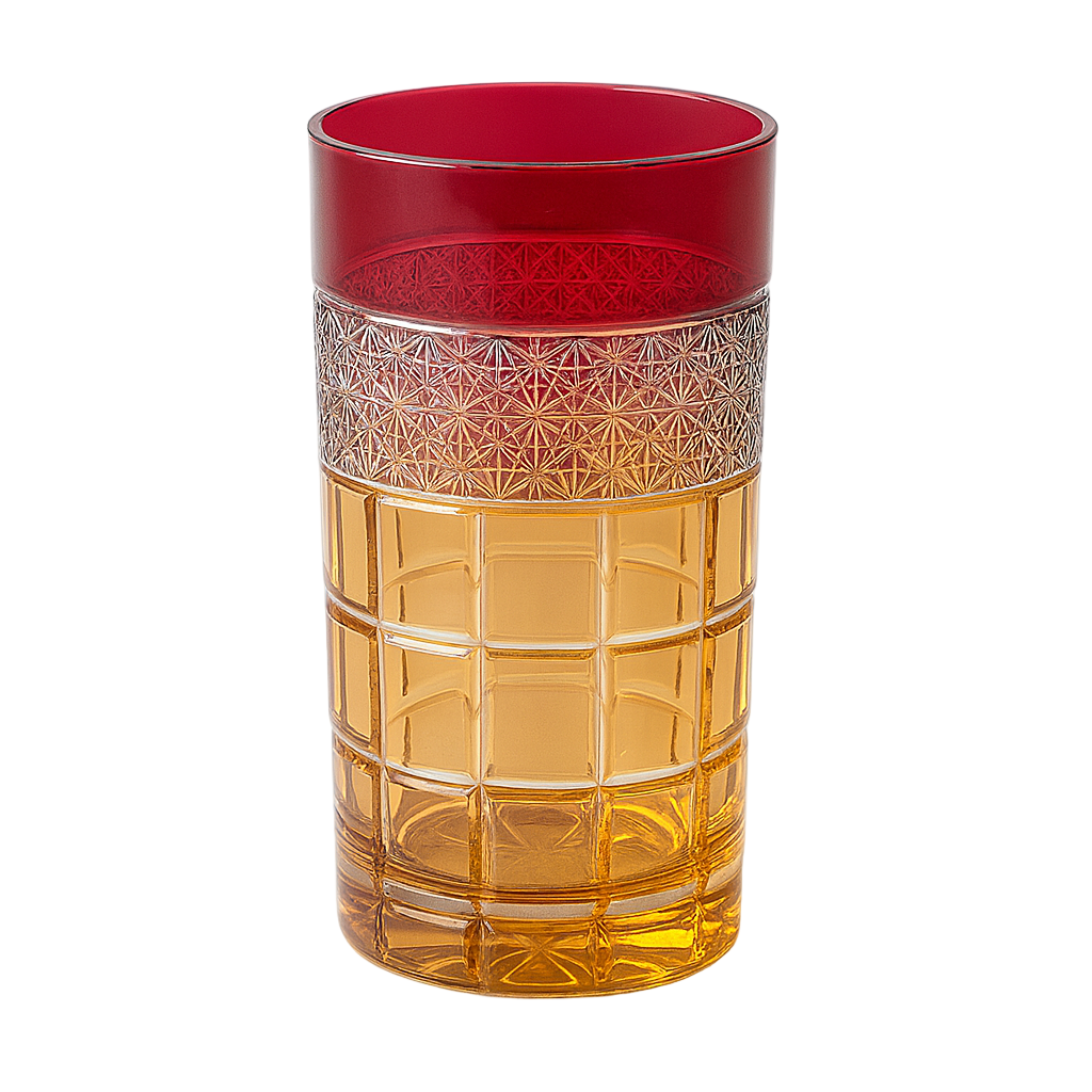 {{ vendor }} Prismora Highball (Crimson Red) — handcrafted luxury glassware