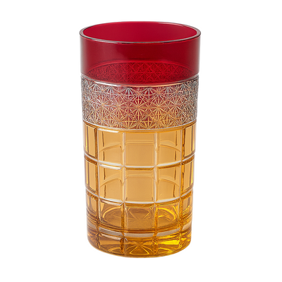 {{ vendor }} Prismora Highball (Crimson Red) — handcrafted luxury glassware