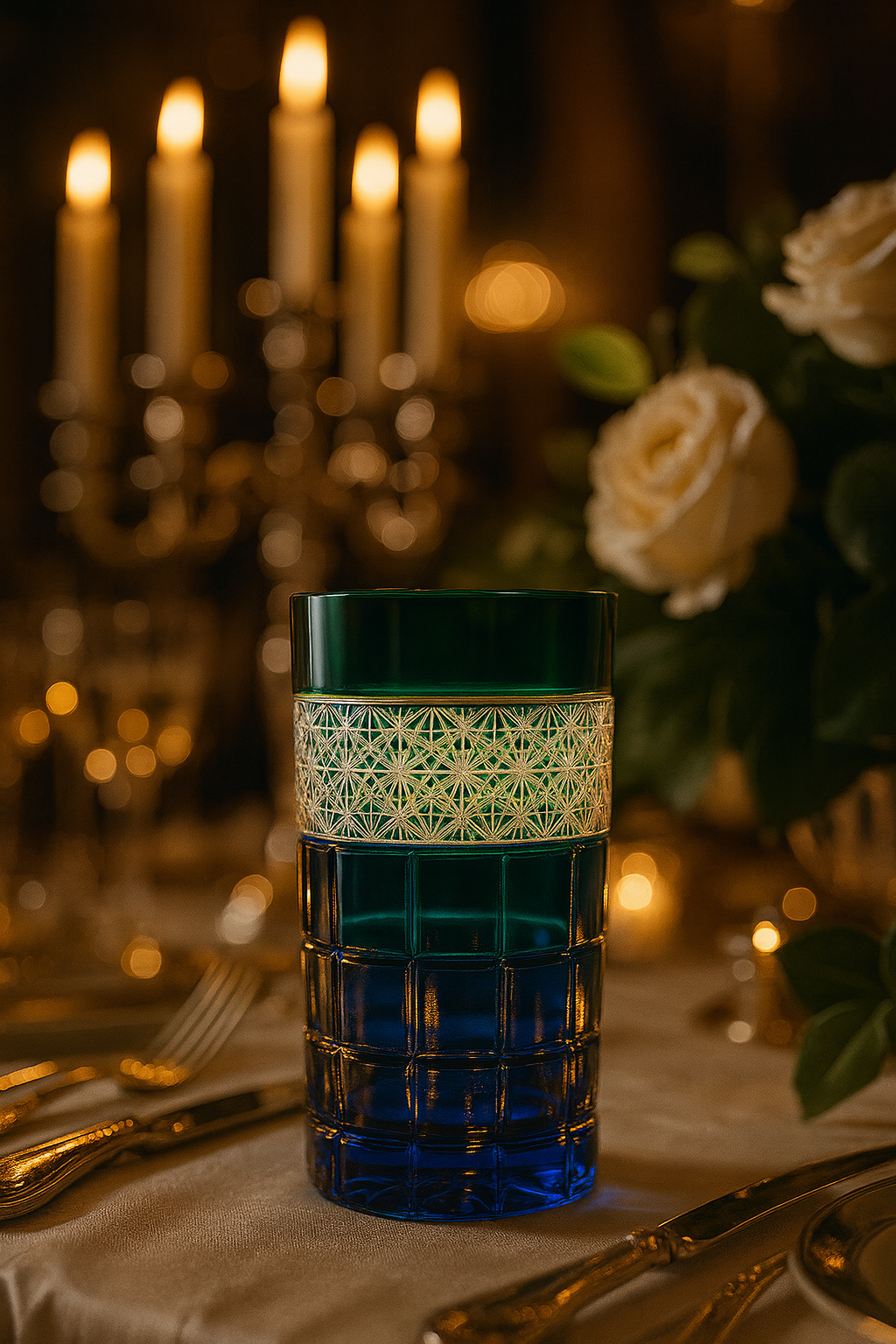 {{ vendor }} Prismora Highball (Sylvan Emerald) — handcrafted luxury glassware
