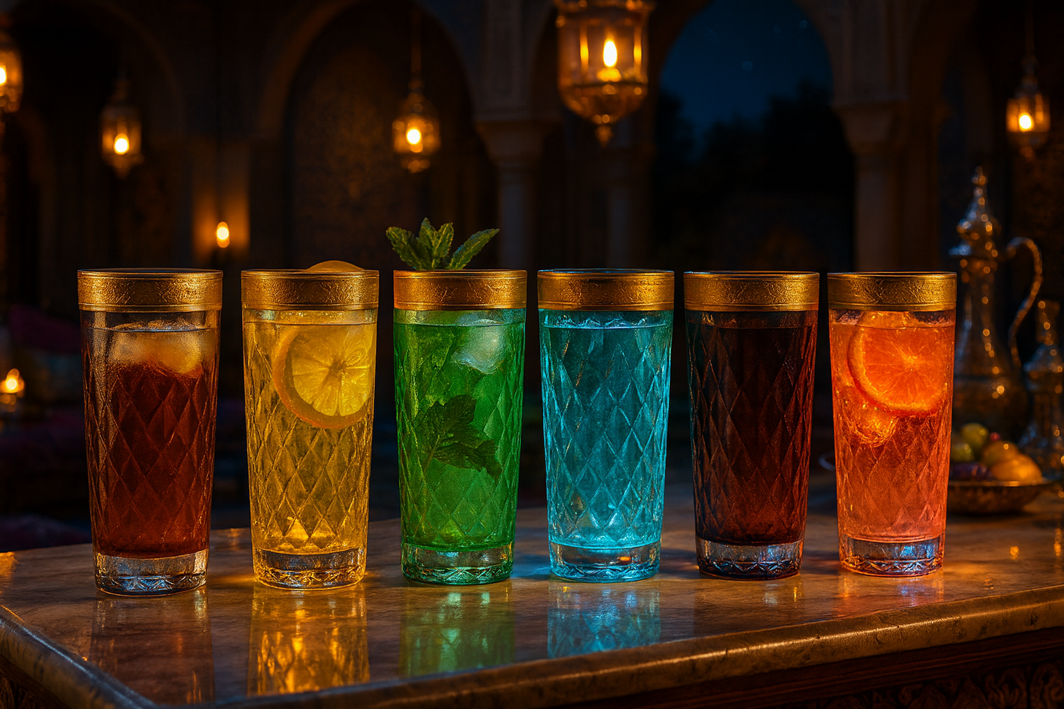 Kaleidoria Highball Glass Set — 6 Colors