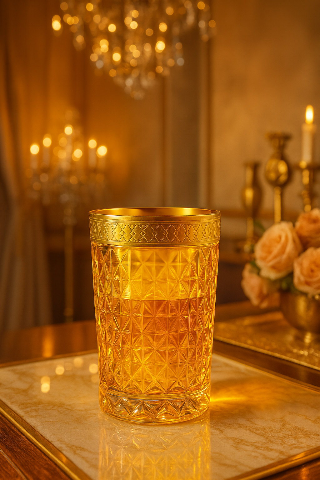 {{ vendor }} Kaleidoria Highball (Honey Citrine) — handcrafted luxury glassware