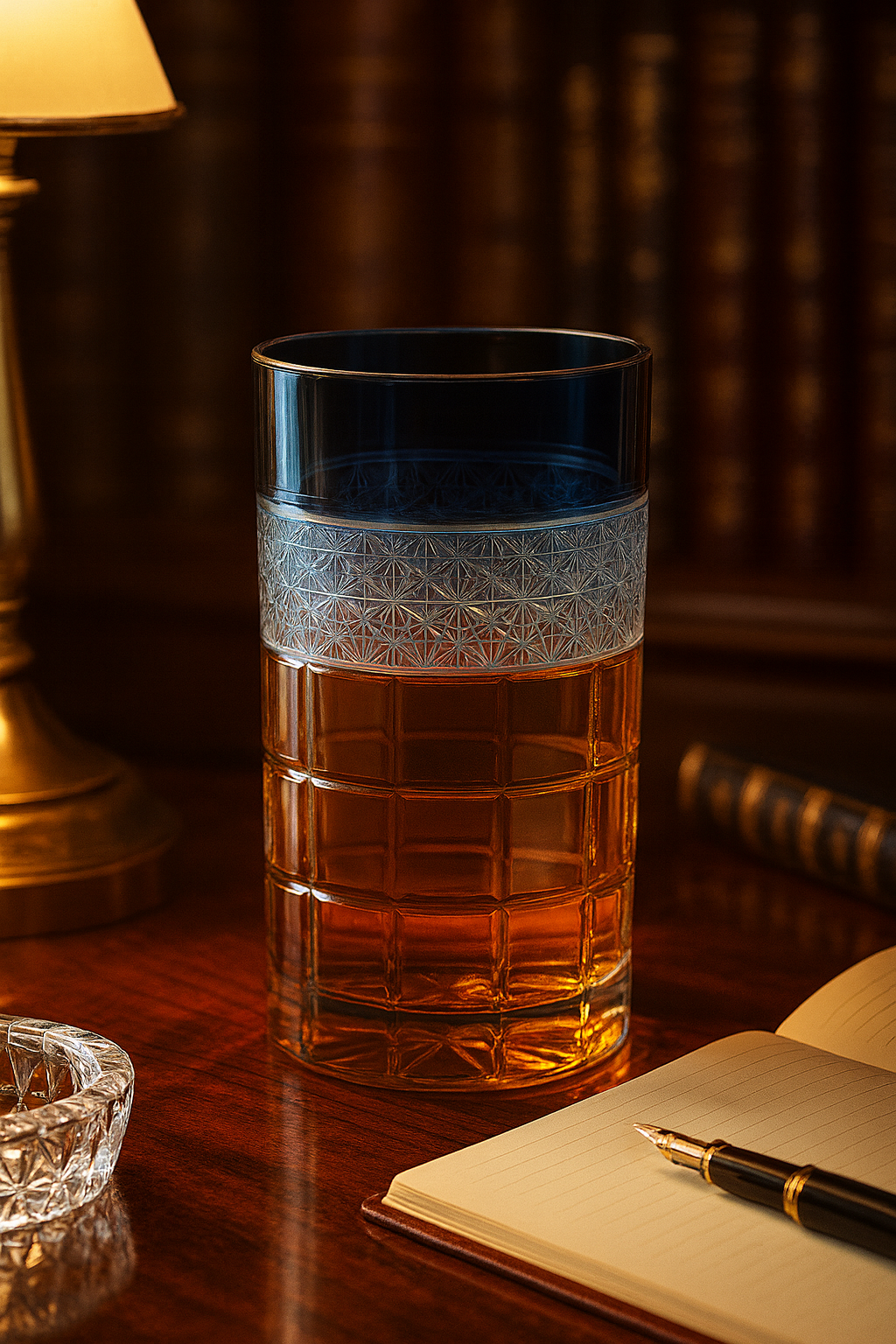 {{ vendor }} Prismora Highball (Midnight Sapphire) — handcrafted luxury glassware
