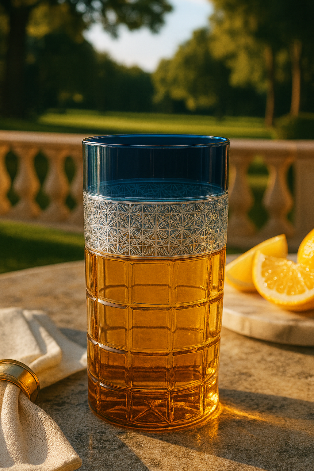 {{ vendor }} Prismora Highball (Midnight Sapphire) — handcrafted luxury glassware