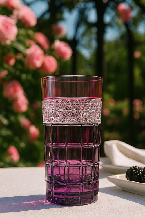 {{ vendor }} Prismora Highball (Orchid Rosé) — handcrafted luxury glassware