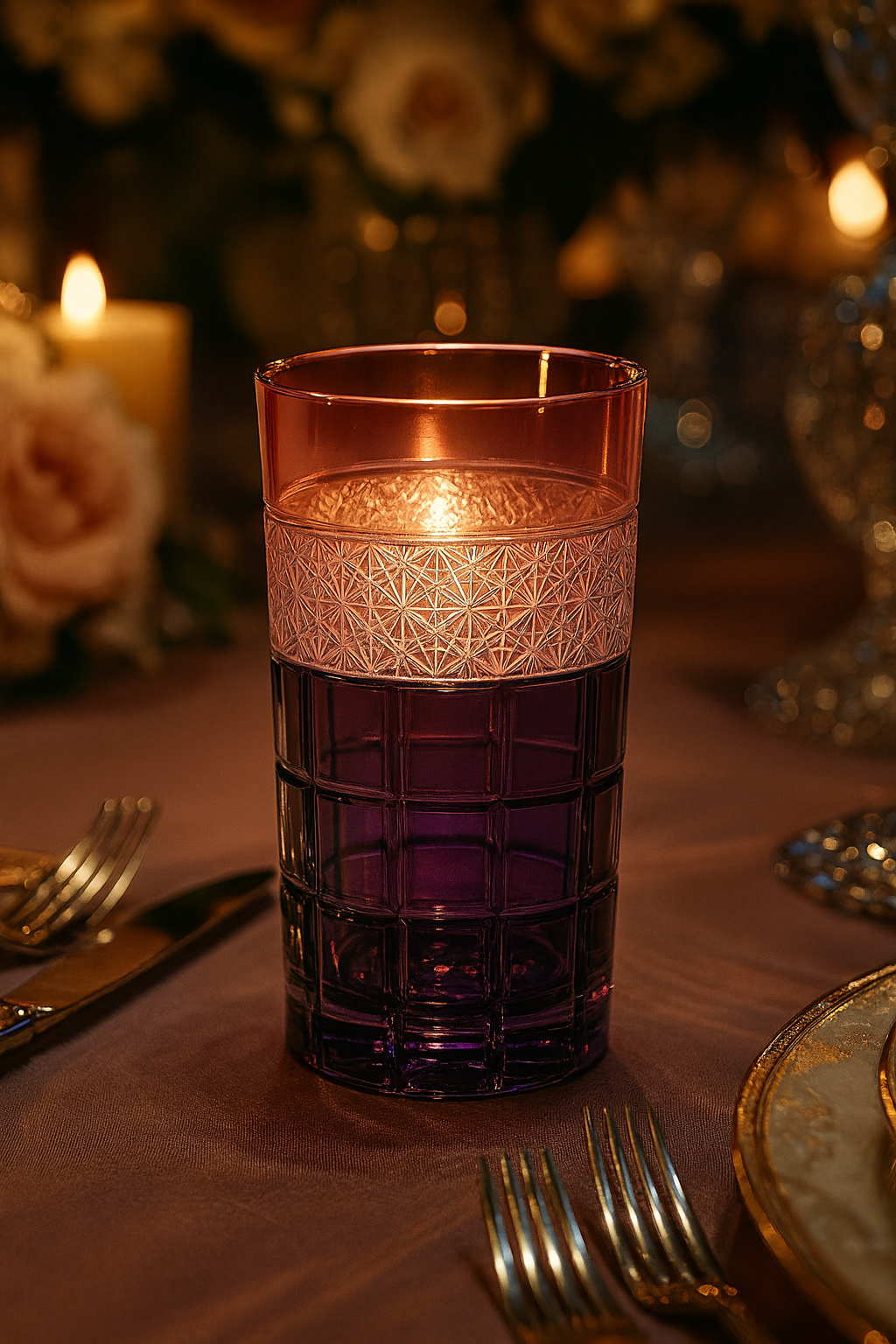 {{ vendor }} Prismora Highball (Orchid Rosé) — handcrafted luxury glassware