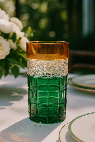 {{ vendor }} Prismora Highball (Sunlit Amber) — handcrafted luxury glassware