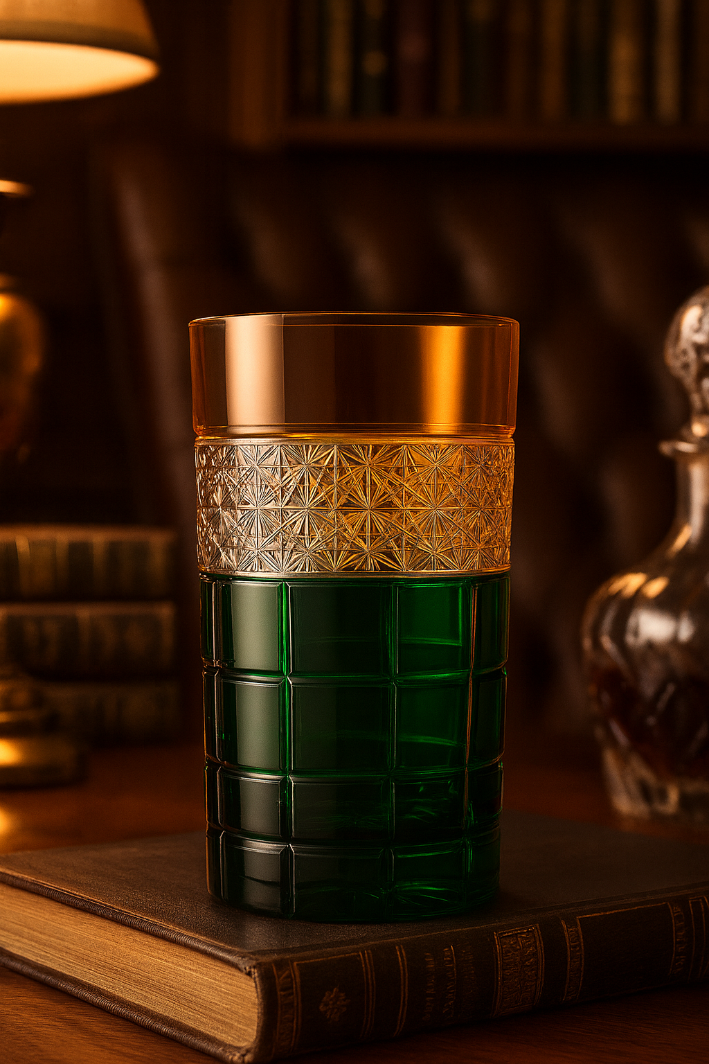 {{ vendor }} Prismora Highball (Sunlit Amber) — handcrafted luxury glassware