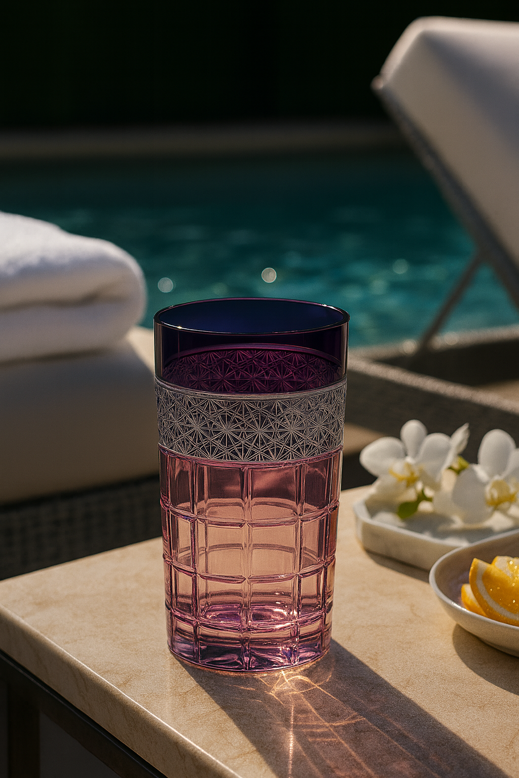 {{ vendor }} Prismora Highball (Regal Violet) — handcrafted luxury glassware