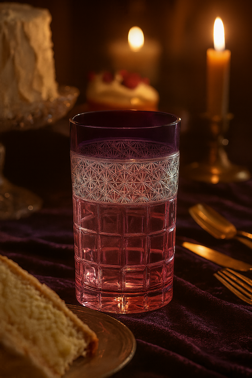 {{ vendor }} Prismora Highball (Regal Violet) — handcrafted luxury glassware