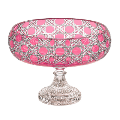{{ vendor }} Verdura Pedestal Bowl (Orchid Rosé) — handcrafted luxury glassware