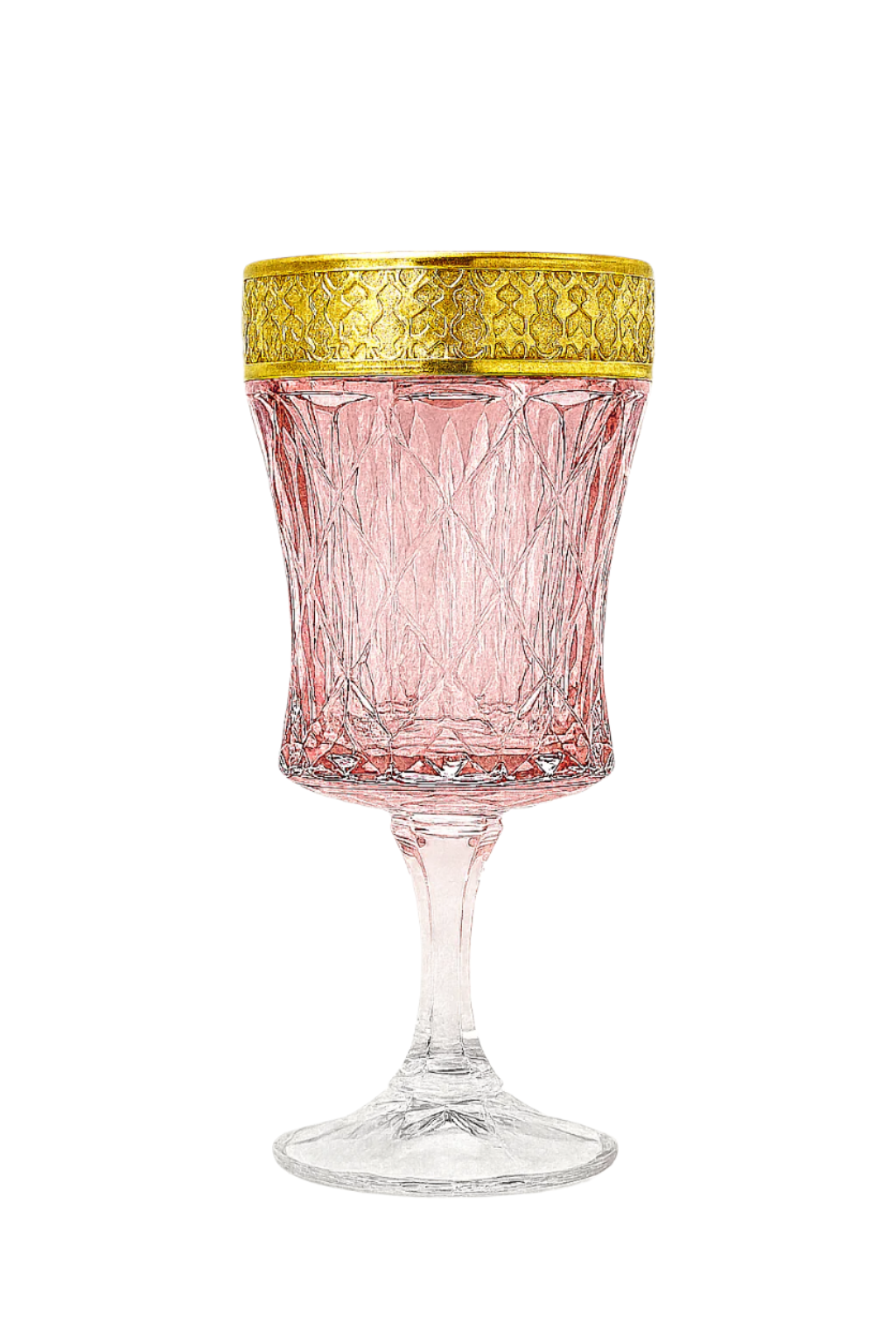 {{ vendor }} Kaleidoria Goblet (Rosewater Blush) — handcrafted luxury glassware