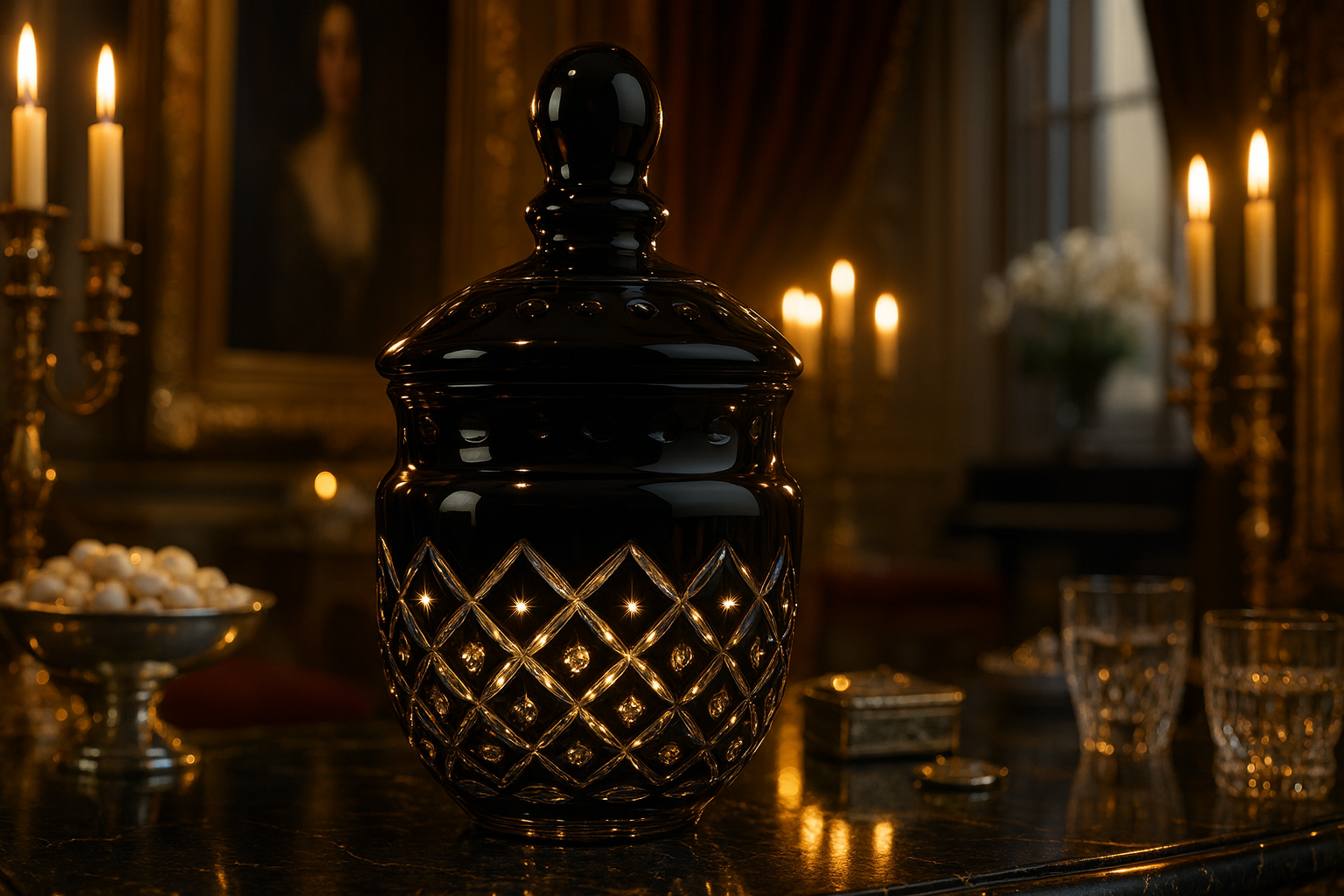Noctura Obsidian Keepsake Jar