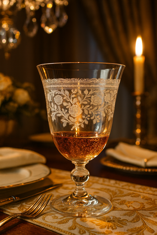{{ vendor }} Filigrae Water Goblet — handcrafted luxury glassware