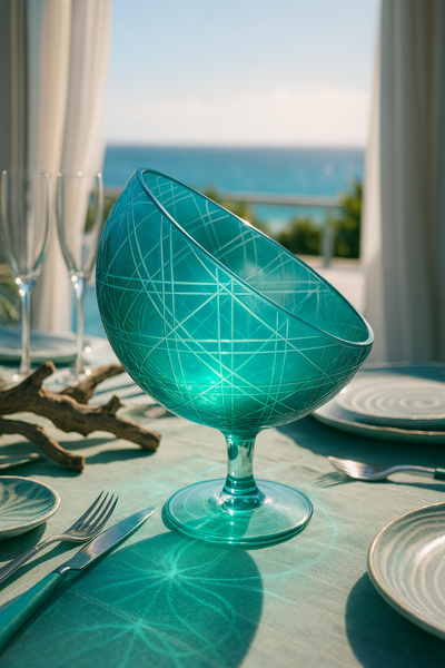 {{ vendor }} Lunara Arc Bowl — handcrafted luxury glassware