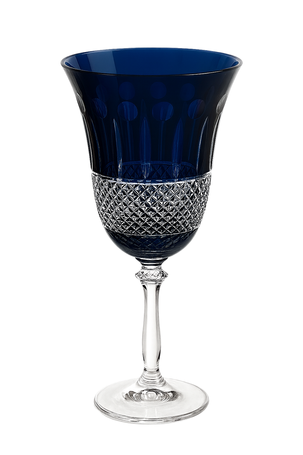 {{ vendor }} Radiara Goblet (Midnight Sapphire) — handcrafted luxury glassware