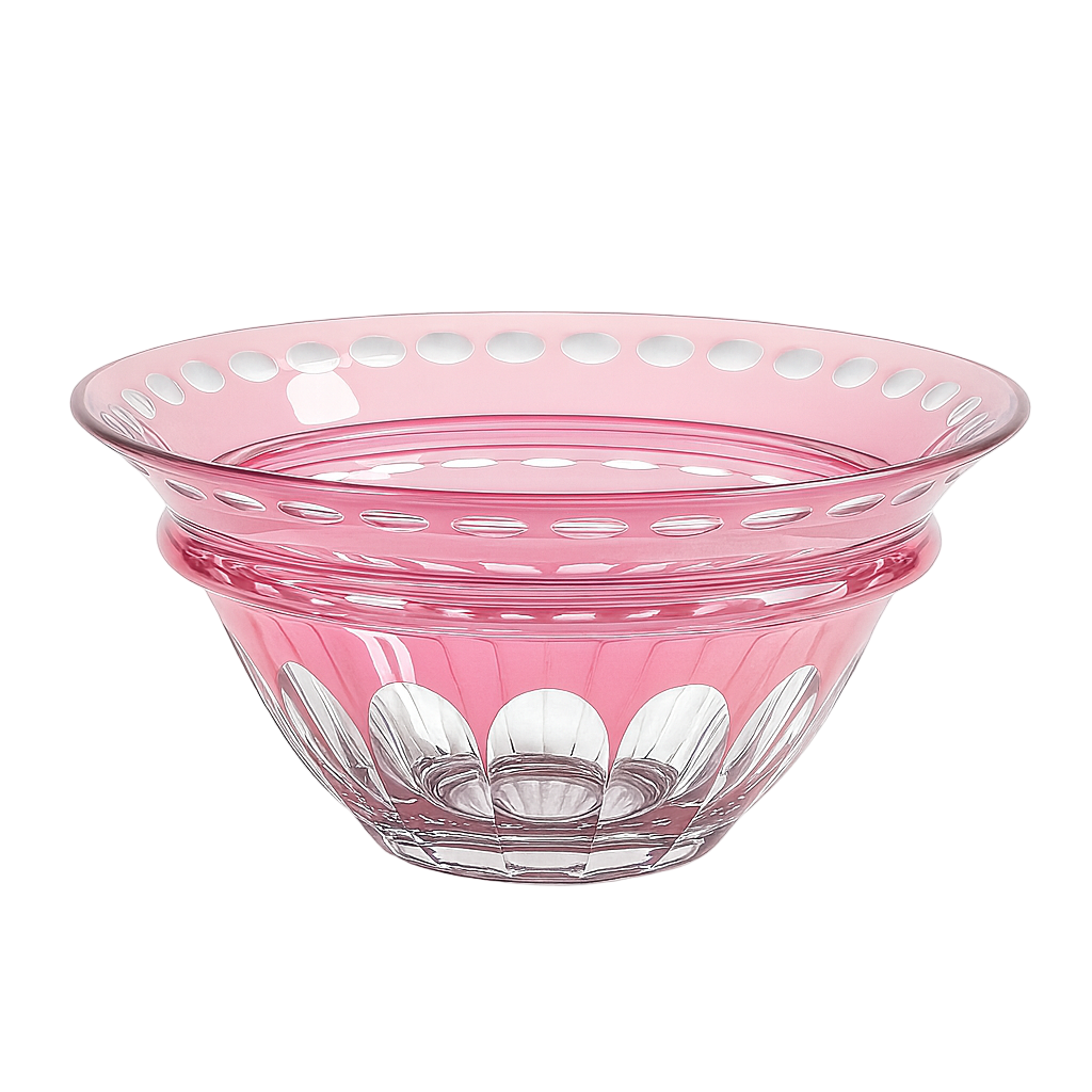 {{ vendor }} Lustria Centerpiece Bowl (Orchid Rosé) — handcrafted luxury glassware