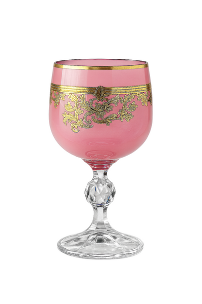 {{ vendor }} Roccaré Cordial Goblet (Orchid Rosé) — handcrafted luxury glassware