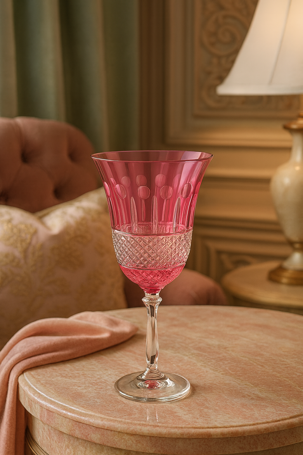 {{ vendor }} Radiara Goblet (Orchid Rosé) — handcrafted luxury glassware