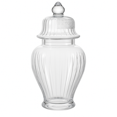 {{ vendor }} Solistra Lidded Vase — handcrafted luxury glassware