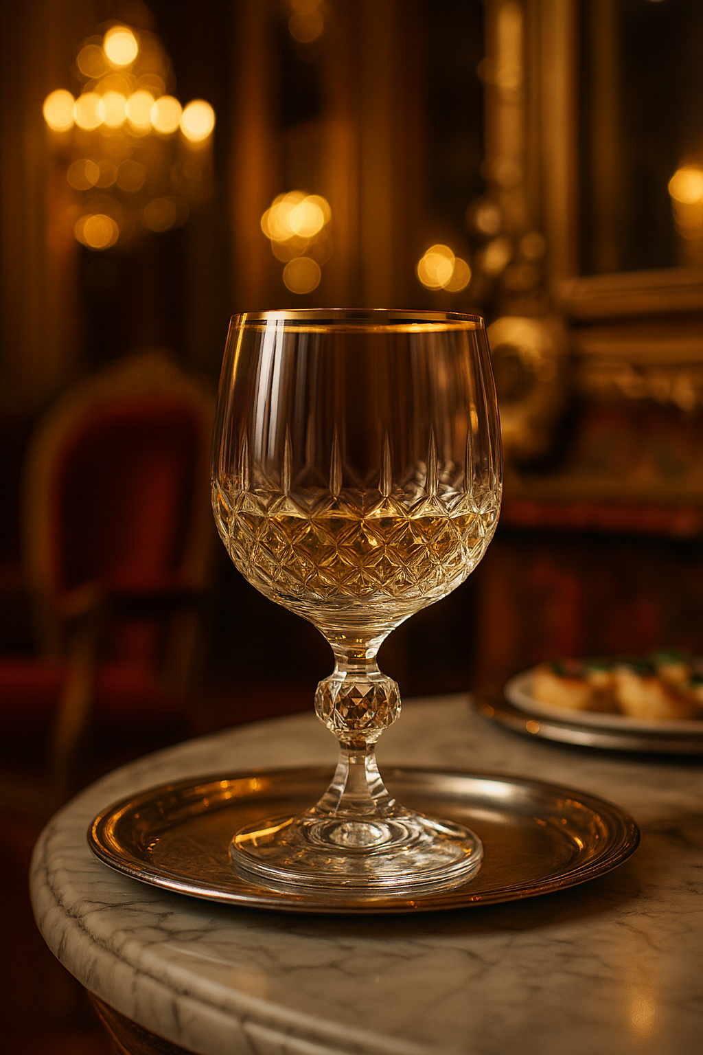 {{ vendor }} Thalora Cordial Goblet — handcrafted luxury glassware