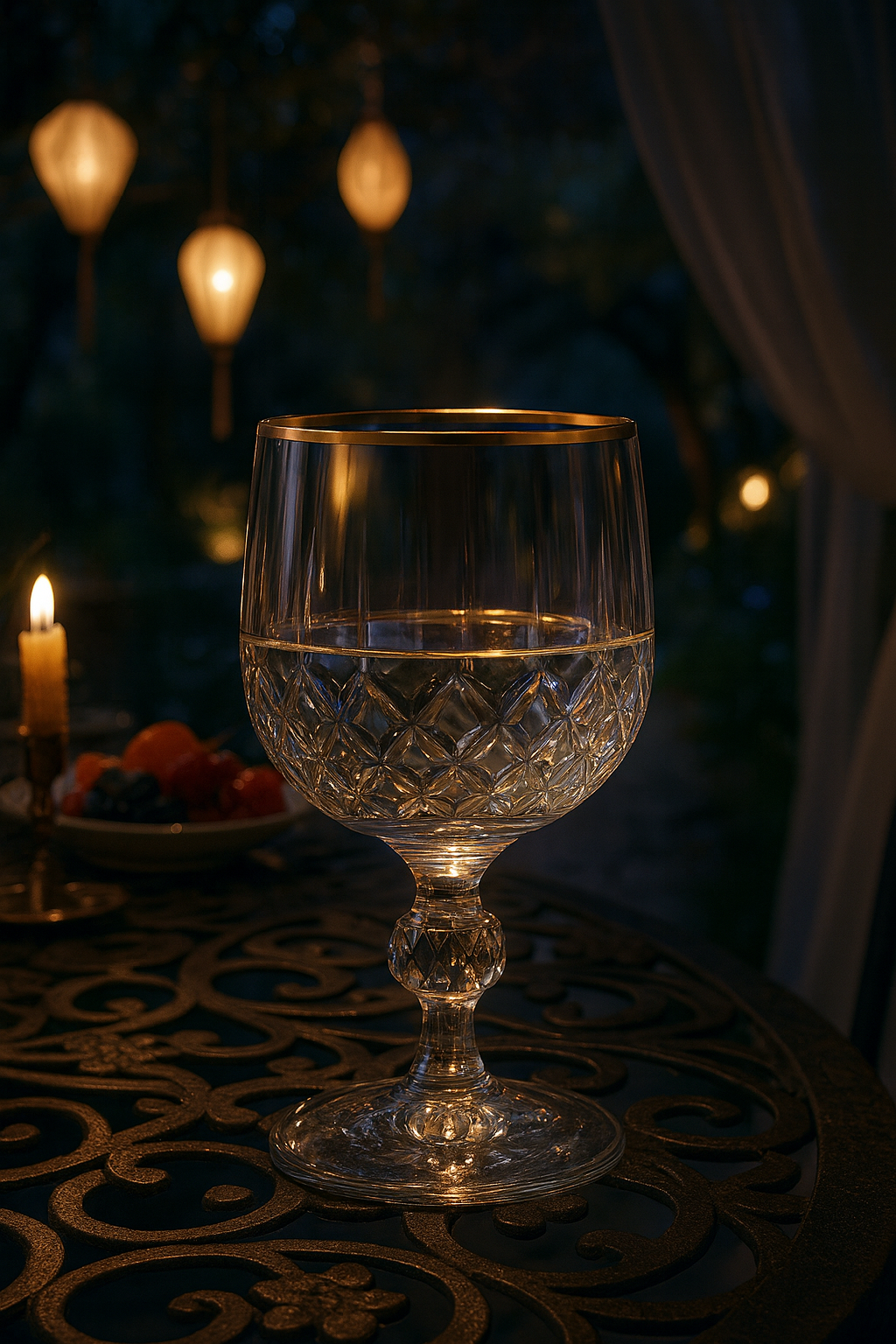 {{ vendor }} Thalora Cordial Goblet — handcrafted luxury glassware