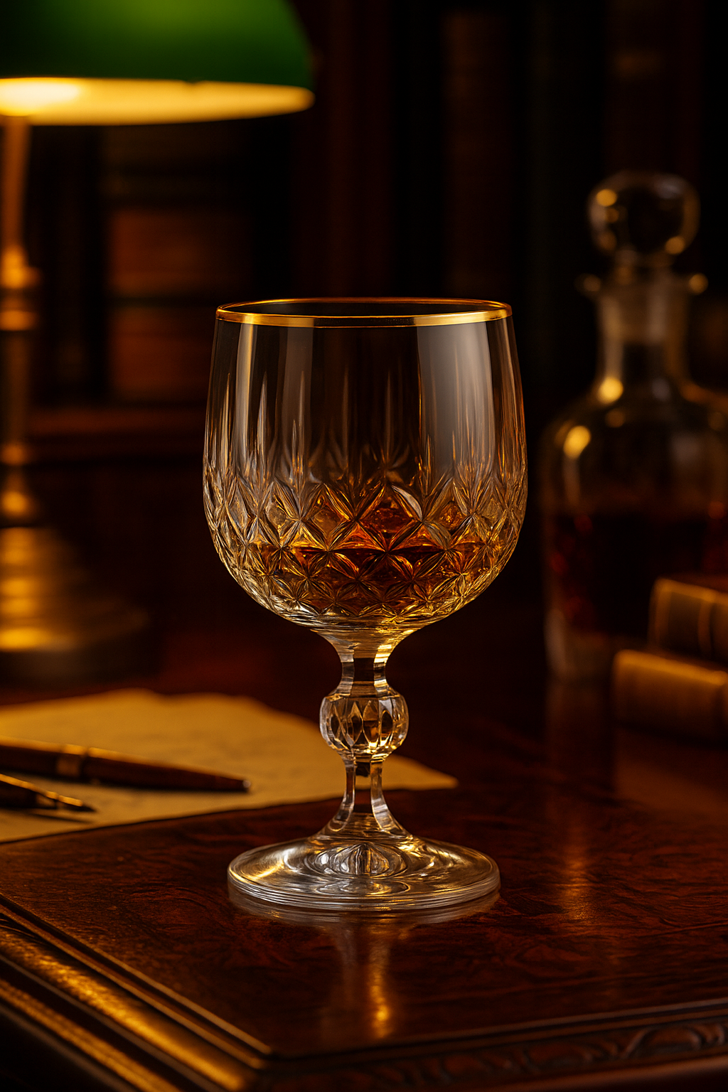 {{ vendor }} Thalora Cordial Goblet — handcrafted luxury glassware