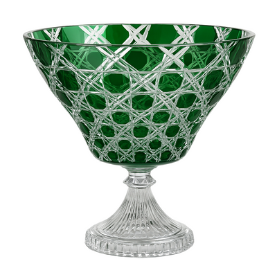 {{ vendor }} Verdura Trumpet Vase (Sylvan Emerald) — handcrafted luxury glassware
