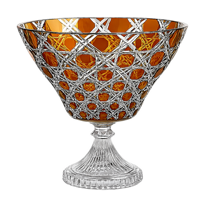 {{ vendor }} Verdura Trumpet Vase (Sunlit Amber) — handcrafted luxury glassware
