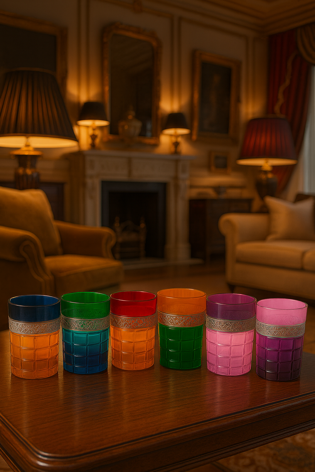 {{ vendor }} Prismora Tumbler — 6-Piece Color Set — handcrafted luxury glassware