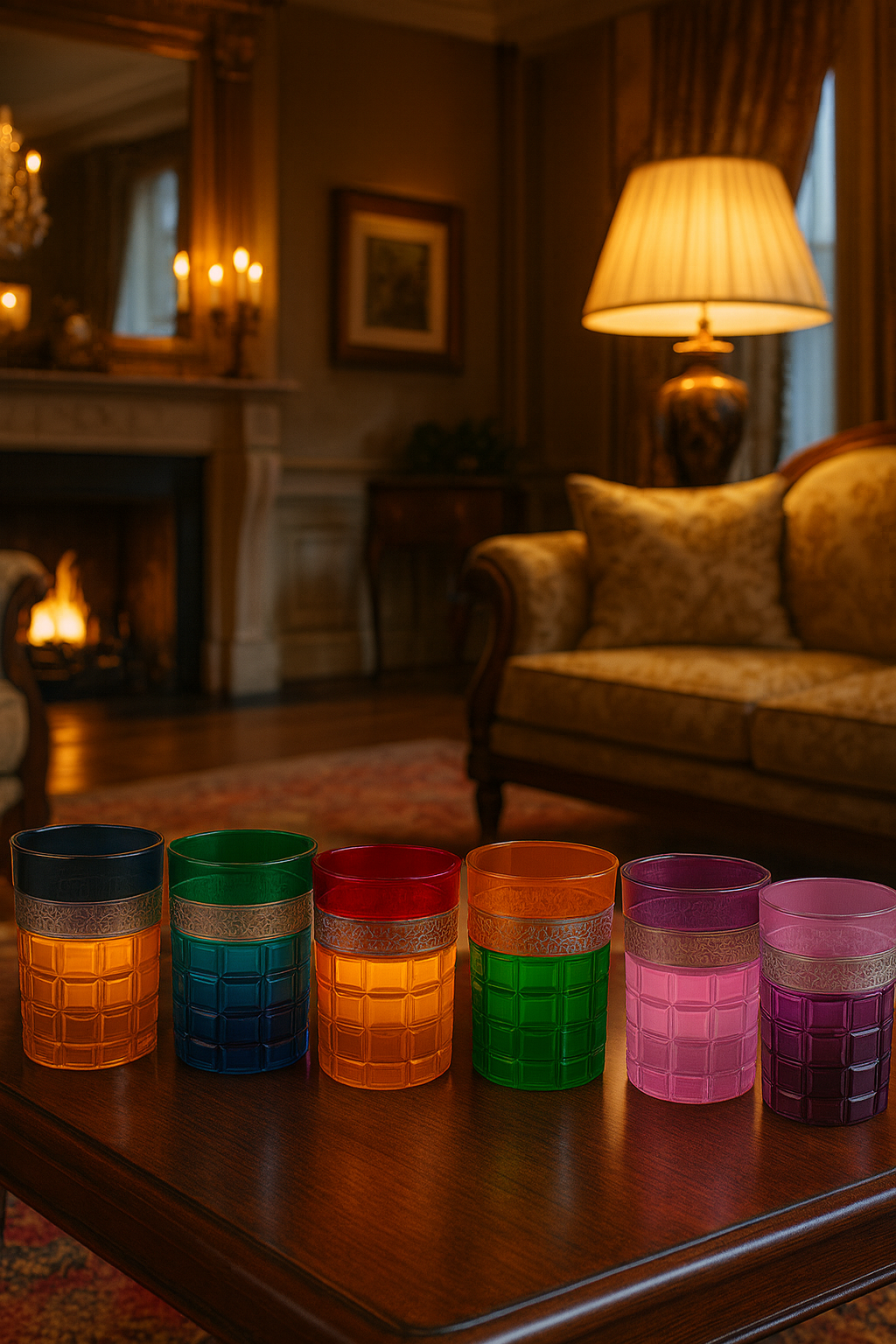{{ vendor }} Prismora Tumbler — 6-Piece Color Set — handcrafted luxury glassware