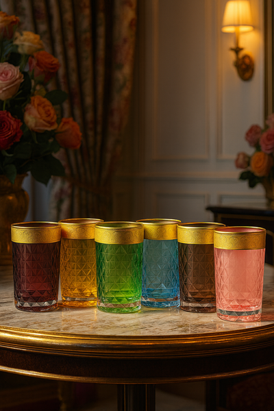 {{ vendor }} Kaleidoria Tumbler Set — 6-Piece — handcrafted luxury glassware