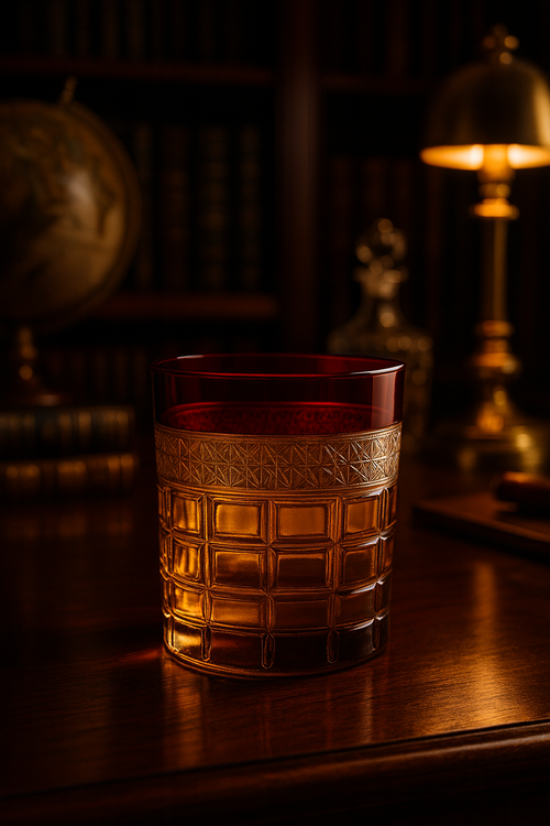 {{ vendor }} Prismora Tumbler (Crimson Red) — handcrafted luxury glassware