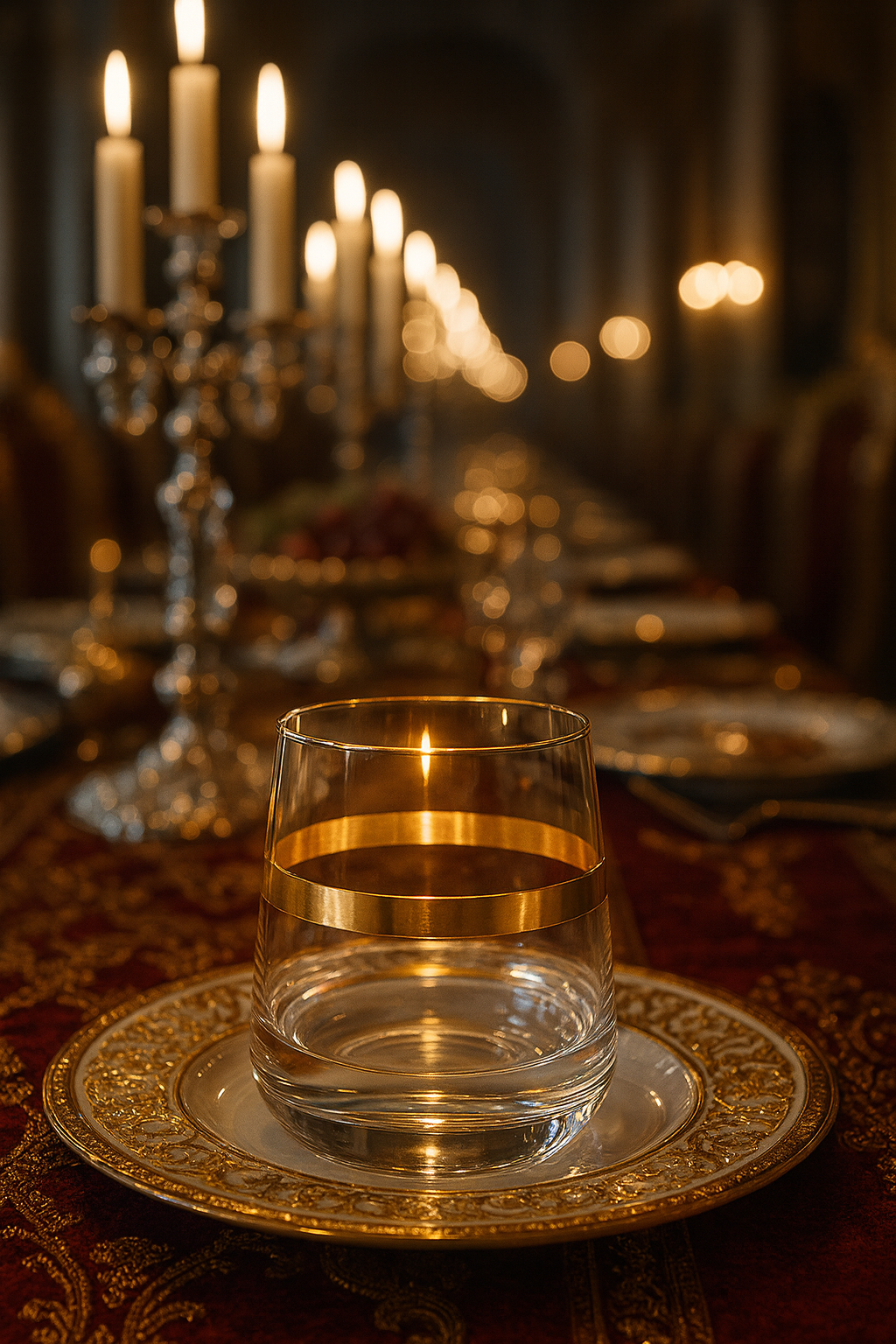 {{ vendor }} Corda Gold Tumbler — handcrafted luxury glassware