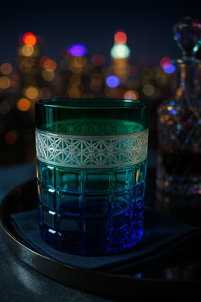 {{ vendor }} Prismora Tumbler (Sylvan Emerald) — handcrafted luxury glassware