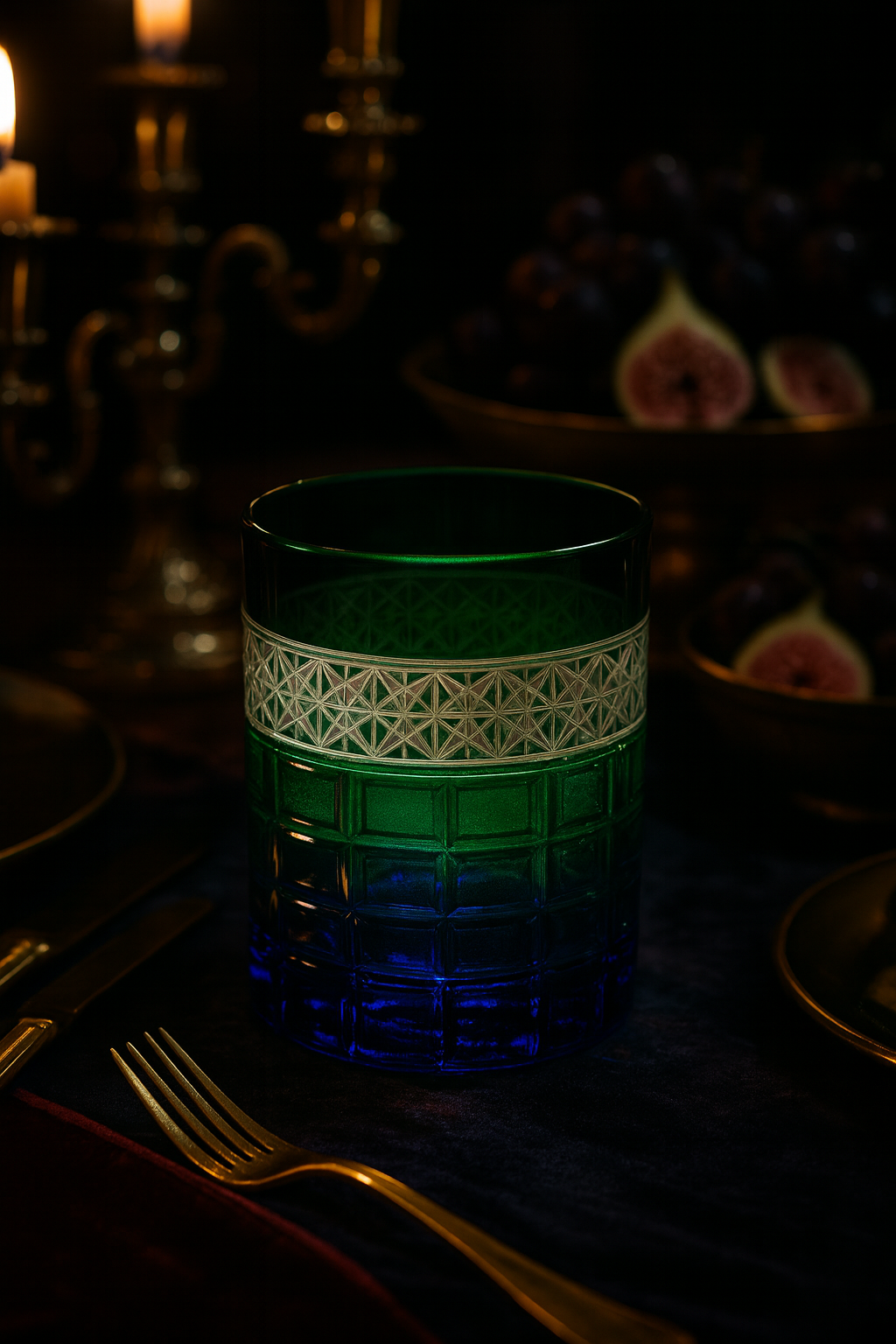 {{ vendor }} Prismora Tumbler (Sylvan Emerald) — handcrafted luxury glassware