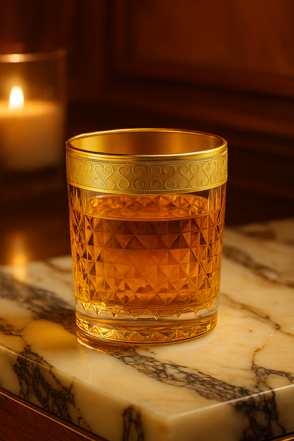 {{ vendor }} Kaleidoria Tumbler (Honey Citrine) — handcrafted luxury glassware