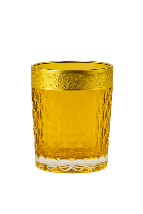 {{ vendor }} Kaleidoria Tumbler (Honey Citrine) — handcrafted luxury glassware