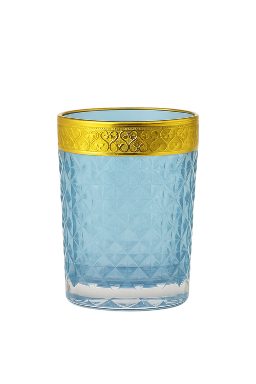 {{ vendor }} Kaleidoria Tumbler (Celeste Blue) — handcrafted luxury glassware
