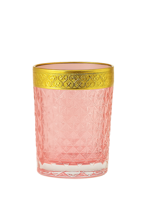 {{ vendor }} Kaleidoria Tumbler (Rosewater Blush) — handcrafted luxury glassware