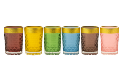 {{ vendor }} Kaleidoria Tumbler Set — 6-Piece — handcrafted luxury glassware