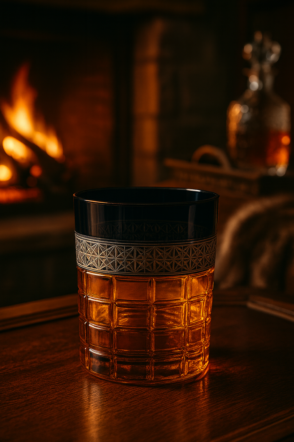 {{ vendor }} Prismora Tumbler (Midnight Sapphire) — handcrafted luxury glassware