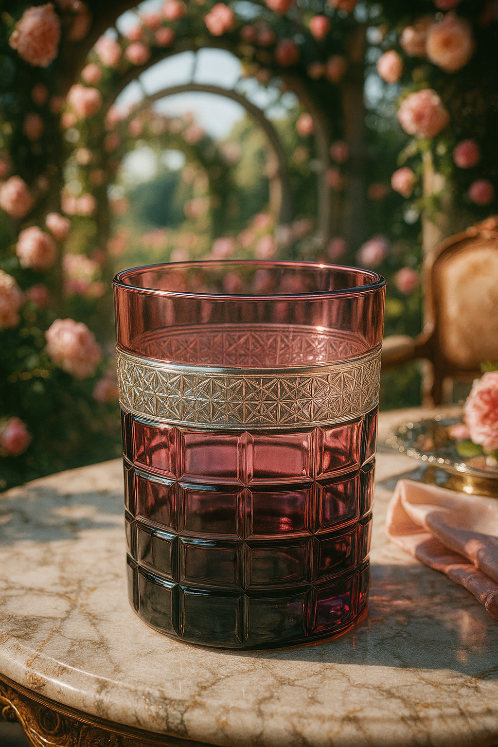 {{ vendor }} Prismora Tumbler (Orchid Rosé) — handcrafted luxury glassware