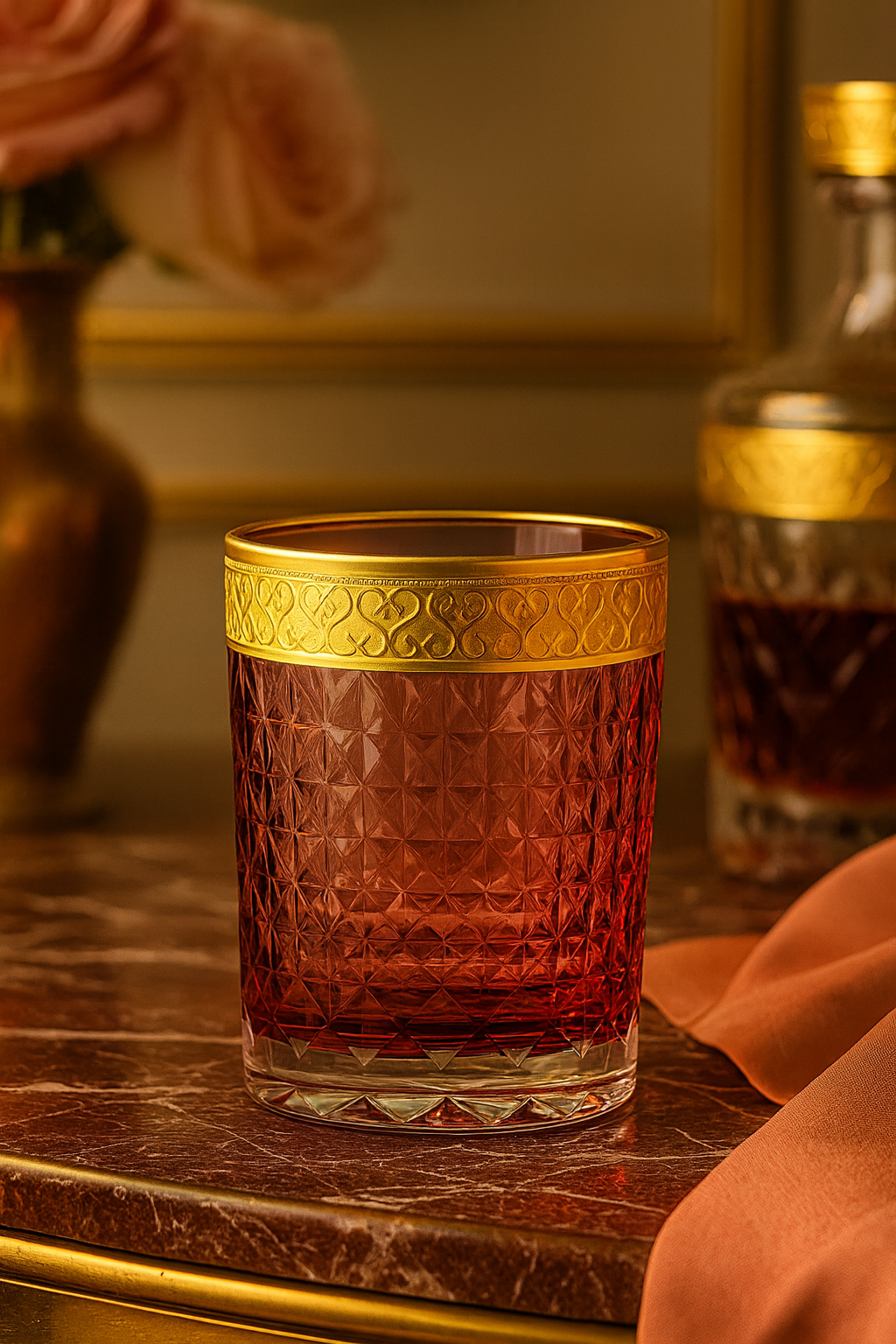 {{ vendor }} Kaleidoria Tumbler (Plum Royale) — handcrafted luxury glassware