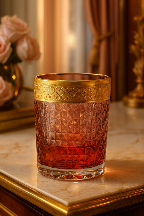 {{ vendor }} Kaleidoria Tumbler (Plum Royale) — handcrafted luxury glassware
